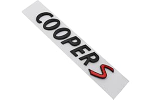 KUANGPAISI Emblème D'Insigne D'Étiquette De Queue De Coffre Arrière Emblème De Lettre De Décalcomanie pour Mini Cooper One S R50 R53 R56 R60 F55 F56 R57 R58 R59 R60