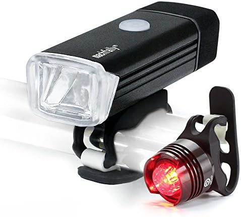 Cnro 180LM Waterproof IPX4 USB Rechargeable LED Bike Light Bicycle Lamp Bike Light with 4 Light Modes Front Lights &amp; 3 Modes 5 W Flashlight