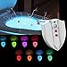Produktbild Flying Rabbit Drei Arten WC Nachtlicht LED Toilette Licht Lampe UV-Sterilization Sitz Beleuchtung Lichtsensor Bewegungssensor Batteriebetriebenes Toilettenlicht für Kinder Eltern Badezimmer (8 colors+sterilization)
