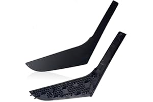 Inovey Copertura Interna Della Maniglia Della Porta Dell'Automobile Pannello Interno Del Bracciolo Compatibile Con Vw Golf 6 Gti Mk6 2009-2013 -nero -destra+sinistra