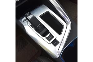 ‎HIGH FLYING HIGH FLYING für 3008 5008 II 2017-2022 Interieur Mittelkonsole Schalthebel Edelstahl ohne Grip Control 1 Stück (Silber Matt)