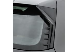 HIGH FLYING Alerón trasero Aeroflaps para Golf 8 Mk8 2020-2023, plástico ABS, 2 unidades, no para Golf Variant & Golf R (negro brillante)