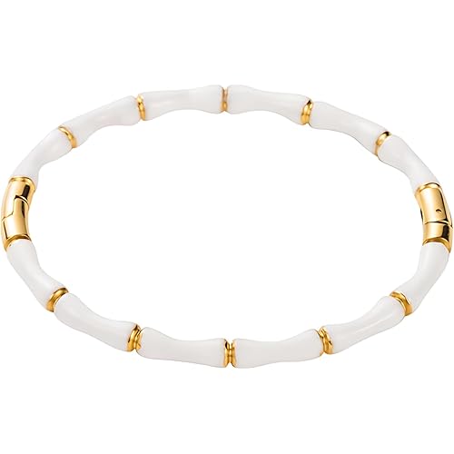 Black Bamboo Evil Eye Gold Plated Cuff Bracelet – Nazar Bangle for Women, Stainless Steel, Waterproof, Anti-Tarnish Free Jewelry