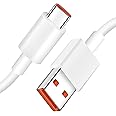 Sounce Mi USB to Type C 33W Hypercharge Cable, 3A Fast Charging Cable with Up to 480 Mbps High-Speed Data Transfer & Sync Cord Compatible With All Xiaomi Smartphones and Devices, White (1 Meter)