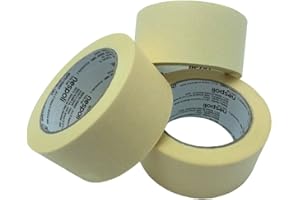 Nespoli Pack 3 Cintas de Carrocero, Cinta 48mm x 45m, Pack 3 Unidades Pack Cintas de Pintor - No Deja Residuos, para Proteger las Superficies al Decorar