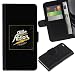 Produktbild UPPERHAND Stilvoll Bild Klapp Leder Brief Tasche Kartenhalter Kunstleder Flip mit TPU Handy Schutz Hülle Case Etui Cover Schale Für Apple Iphone 4 4S - Zeit Aktion Gold poster schwarze E-