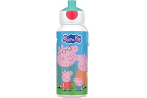 Mepal - Borraccia Pop-up Campus Bottiglia d'acqua riutilizzabile senza BPA e lavabile in lavastoviglie - 400 ml Peppa Pig