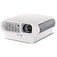 BenQ GS1 Portable LED Projector (Built-In USB Reader and Bluetooth, Wireless Display, Android, HDMI, HML, Docking Battery, Short Throw 60-inch at 1 m, 1 kg, IPX1 Water Splash Proof) for Outdoor Family