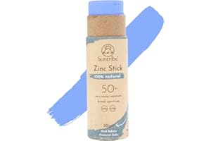 ‎SUNTRIBE Suntribe Mineralischer Bio-Sonnenstift mit Zink LSF 50/30 g, Ozean Blau - 100% Natürlich, Riffsicher, Mineralischer UV-Filter - Sehr Wasserfest, Zero Waste - Gewinner Beauty Shortlist Awards