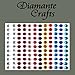 132 x 5mm Mixed Colours Diamante Self Adhesive Rhinestone Body Vajazzle Gems - created exclusively for Diamante Crafts