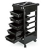 Hotrose Salon Hairdresser Barber Storage Trolley Cart