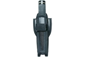 GK Pro® Étui pour bâton télescopique – Système pivotant TURNSTOP 180° avec 5 Positions – Ouverture en Bas – Cuir/Polyamide Haute ténacité – Compatible Ceinturon 50 mm et bâtons ≤33 mm