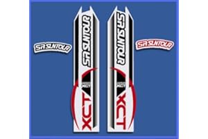 Ecoshirt 07-R5HC-LOJ0 Stickers Fork Sr Suntour Dp1109 Stickers Aufkleber Decals Autocollants Desivi, Red