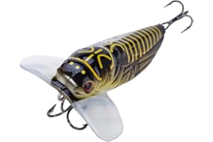 PORFEET Esca Da Pesca, Esca Per Insetti Galleggianti Con Esca Galleggiante In Plastica Artificiale Con Cicala Un colore S