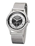 Regent Herren Analog Quarz Uhr mit Edelstahl Armband 11150609