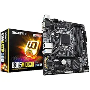 Gigabyte Intel B365M DS3H Ultra Durable Motherboard with GIGABYTE 8118 Gaming LAN, PCIe Gen3 x4 M.2, 7 Colors RGB LED Strips Support, Anti-Sulfur Resistor, Smart Fan 5, DualBIOS