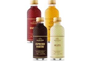 NOHRLUND Pack of 4 Mix Pack Pre-Mixed and Ready to Drink Cocktails | Handcrafted & Organic |180 ml | 7.5% ABV | 4-Pack, Mixed