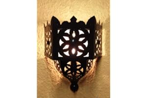 MARRAKESCH Oriental – Lámpara de pared de Marrakech de metal marroquí Farida