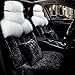 Produktbild QJONKE autoaccessory Winter Halten Sie warmes Flanell Pelz Polyester kurzes Plüsch Auto Sitzbezug , 1