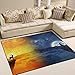 Produktbild ingbags Super Weich Moderner Sonne und Mond Hirsch Wolf, ein Wohnzimmer Teppiche Teppich Schlafzimmer Teppich für Kinder Play massiv Home Decorator Boden Teppich und Teppiche 160 x 121,9 cm, multi, 63 x 48 Inch