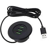 Lunatic 2860 USB 3 Port Hub Masa&uuml;st&uuml; G&ouml;mme &Ccedil;oklayıcı &Ccedil;oğaltıcı Kablolu Şarj