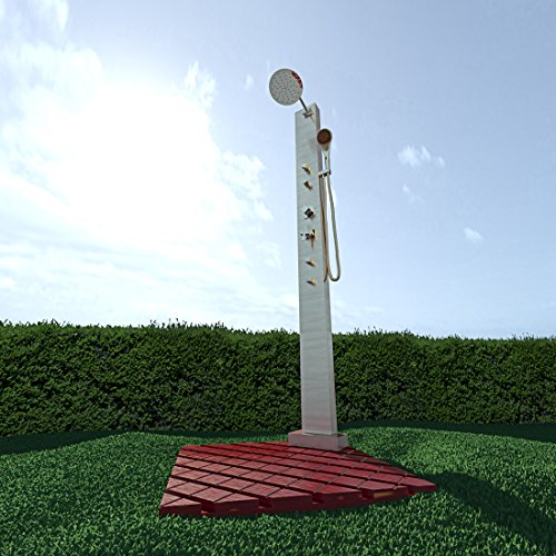 Preisvergleich Produktbild AcquaVapore Modena EDELSTAHL Dusche Gartendusche Pooldusche