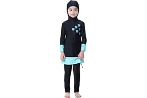 TianMai Muslimische Bademode für Mädchen, Hijab, Islamisch, Swimsuits, Lange Ärmel, Burkini Muslim Swimwear