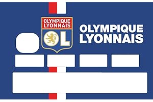 SUPER FABRIQUE Stickers CB Olympique Lyonnais pour Personnaliser Votre Carte Bleue Selon l'envie du Moment