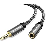 VICTECK Prolunga Jack Cavo 5M, Nylon intrecciato per Audio Stereo 3,5mm Maschio a Femmina, Prolunga Compatibile con Cuffie Be