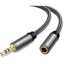Cavo Prolunga Jack 3,5 Mm A Gomito 1 Metro – Maschio/Femmina Stereo – Connettori Placcati Oro – Per Cuffie E Altoparlanti