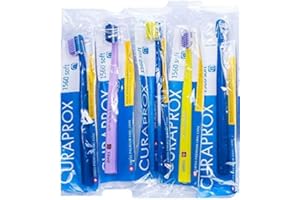 ‎CURAPROX Curaprox 5 x Zahnbürste CS 1560 Soft - Handzahnbürste für Erwachsene mit 1560 Soft CUREN Borsten - 5 Stück, zufällige Farbe