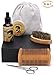 Produktbild Happycoco Premium Bartpflegeset männer, Bartgarnitur für Männer von HappyCoCo mit Bartöl, Balsam, Bart-Kamm, Schere, Holzkamm,Borstenpinsel-Reisetasche und Holzkiste enthalten