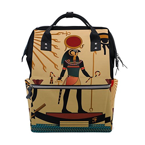 Preisvergleich Produktbild coosun Alten Ägypten Wickeltasche Rucksack, großes Fassungsvermögen muti-function Reise Rucksack