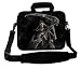 Produktbild LUXBURG® 15,6 Zoll Schultertasche Notebooktasche Laptoptasche Tasche mit Tragegurt aus Neopren für Laptop / Notebook Computer - Gevatter Tod