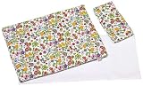 almohada 22 x 10 cm , 41 x 31cm edredón y colchón de 54 x 25 cm