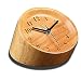 Produktbild Farbverlauf Zylindrische Holz Schreibtisch Uhr, saytay Digital Nachttisch Silent 15,2 cm Wecker Einzigartige Mehrwinkel Beobachtung Handarbeit Tisch Uhr, umweltfreundlich und exquisite, tolles Schlafzimmer Büro Decor holz