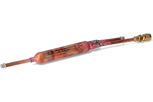 M SHOP ITALIA Filtro molecular deshidratador frigorífico 15 gr. R600a R134a 3 vías Lokring 6 c/válvula de servicio