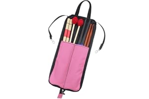 Drfeify Sac de de Tambour Sac de Rangement portatif pour Tambour Batterie(Rose)
