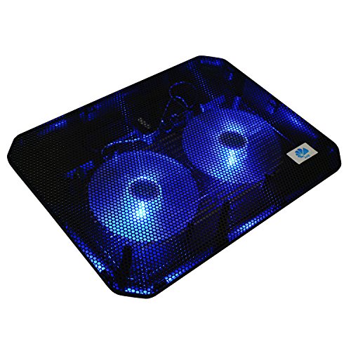 AAB Cooling NC79 NOTEBOOK KÜHLER COOLER PAD LAPTOP 2-LÜFTER LED Ständer Kühlpad - 8