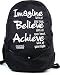 SARA Slogan 30 Ltrs Black Casual Travel laptop Backpack School bag RS.394.00