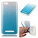 Price comparison product image Lonchee Lenovo A2020 Case Cover, Flash powder TPU Clear Soft Silicone Back Colorful Silicone Case Protective Cover Cell Phone Case for Lenovo A2020 - blue