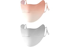 CCAIPU 2Pcs Face Mask for Sun Protection, Reusable Washable Breathable Face Mask UV Protection Face Cover Motorcycle Cycling Sport Mask for Outdoor