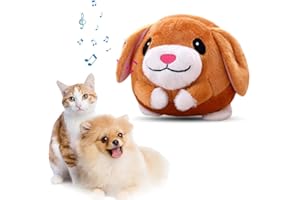 Topbashgo Balle active, en peluche, pour chien et chat, jouet, au motif du chiot