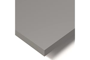 POKAR Tablero de Mesa 140x70 cm | Tablero para Escritorio Grosor 25 mm | Ideal para Escritorio Elevable y Mesa de Comedor | Resistente y Estable | Fabricado en Europa | Gris Oscuro