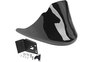 Riloer 1x Carénage de protection avant inférieur noir, déflecteur d'air compatible avec Harley Sportster 1200 883 Iron XL 2004-2020, noir brillant