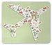 Produktbild Paris Mouse Pad, Plane to France with Cartoon Touristic Attractions Croissant Eiffel Tower and Fashion, Standard Size Rectangle Non-Slip Rubber Mousepad, Multicolor