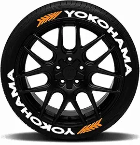 Tyre Tattoo 3D Premium & Unique Rubber Tyre Stickers Kit (4 Tyres)_Clustered Yoko