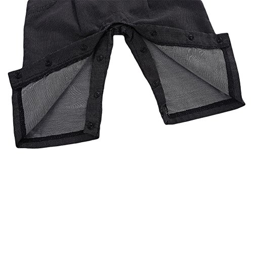 G-Kids Baby Jungen Strampler Smoking Gentleman Anzug Kleinkinder Sommer Kleidung Outfit Fliege Taufkleidung (Schwarz, 70/3-6 Monate) - 4