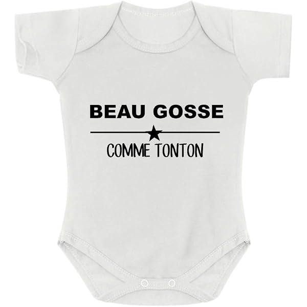Body Blanc 100% Coton "Tata + Moi" - Idée Cadeau Naissance, Noël, Baptême, Taille 1 Mois, Personnalisable