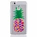 Produktbild Huawei P9 Lite Hülle,Huawei P9 Lite Schutzhülle, MUTOUREN Crystal Kirstall Handyhülle Case Cover TPU Silikontasche Transparent Ultra dünne Gel Anti-scratch hinten Tasche Etui Bumper Weiß - Ananas bunt